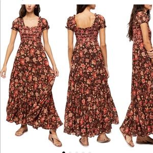 Free People Getaway Floral Tiered Maxi Dress